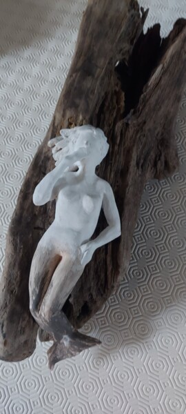 Sculptuur getiteld "Amour impossible" door Elisabeth Fabre Derulliere, Origineel Kunstwerk, Klei
