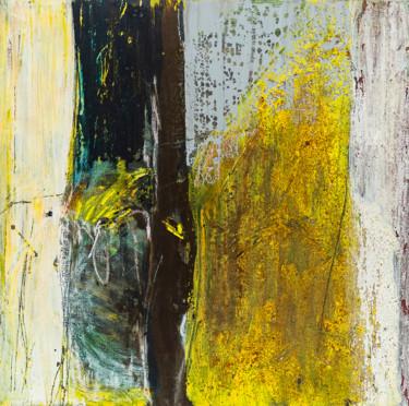 Картина под названием "abstract yellow.jpg" - Elisabeth Laplante, Подлинное произведение искусства, Масло