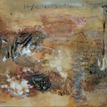 Pintura intitulada "Semez vos pierres d…" por Elisabeth Poiret, Obras de arte originais, Acrílico