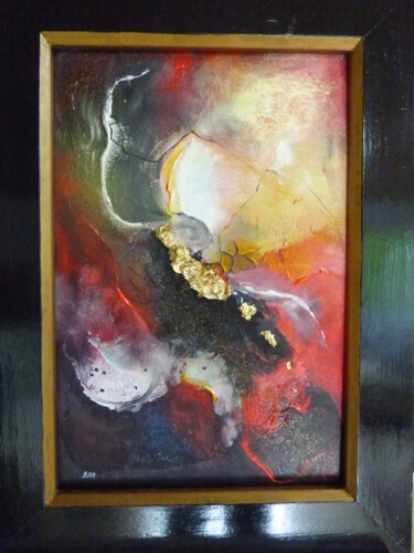 Painting titled "Mémoire Inca avec s…" by Elisabeth Renard, Original Artwork, Other