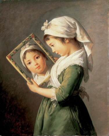 Ζωγραφική με τίτλο "Julie Lebrun" από Élisabeth Vigée Le Brun, Αυθεντικά έργα τέχνης, Λάδι