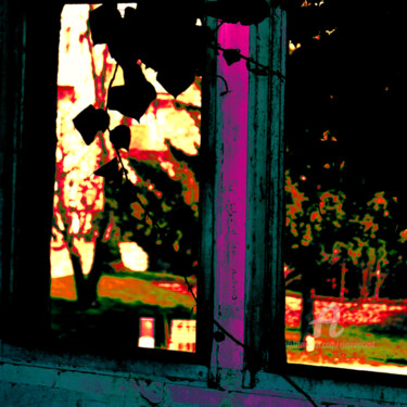 Photography titled "Through the window" by Elise Vincent, Original Artwork, Digital Photography Mounted on Aluminium