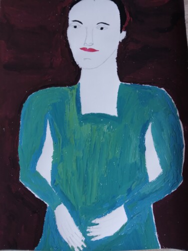Peinture intitulée "L homme parfait" par Elissa Gucci, Œuvre d'art originale, Acrylique