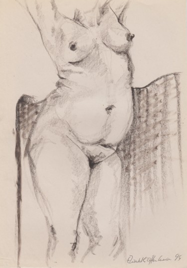 Desenho intitulada "Volupté IX" por Elisabeth Tiffon (Eli TIFFON CUENCA), Obras de arte originais, Lápis