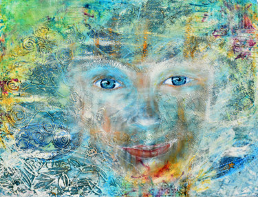 Malarstwo zatytułowany „Rencontre spirituel…” autorstwa Elisabeth Tiffon (Eli TIFFON CUENCA), Oryginalna praca, Akryl