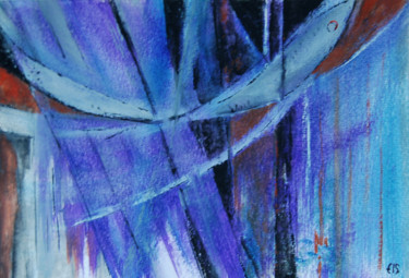 Peinture intitulée "Cétacés" par Elitrompe, Œuvre d'art originale, Aquarelle