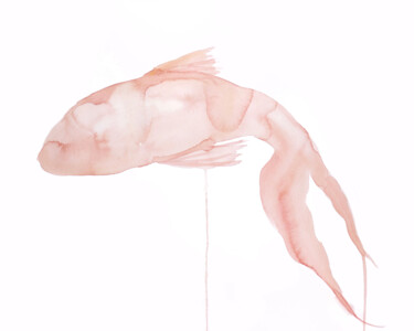 绘画 标题为“Fish No. 1” 由Elizabeth Becker, 原创艺术品, 水彩