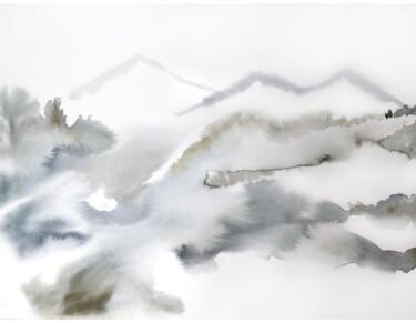 Malarstwo zatytułowany „Fog” autorstwa Elizabeth Becker, Oryginalna praca, Akwarela