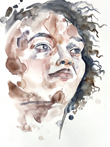 Картина под названием "Mend No. 10" - Elizabeth Becker, Подлинное произведение искусства, Акварель
