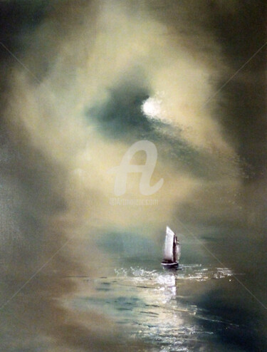 Peinture intitulée "I Drift to You" par Elizabeth Williams, Œuvre d'art originale, Huile