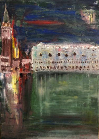 Pintura intitulada "Venice.." por Eliza Matica, Obras de arte originais, Óleo