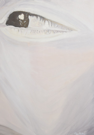 Malerei mit dem Titel "White cry" von Eliza Matica, Original-Kunstwerk, Öl