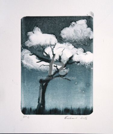 Printmaking titled "N° 2" by Elke Thiébaut, Original Artwork, Monotype