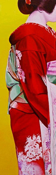 Pintura intitulada "Geisha 19" por Ella Joosten, Obras de arte originais, Acrílico