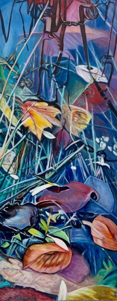 Pintura titulada "Foliage Five" por Ella Joosten, Obra de arte original, Acrílico