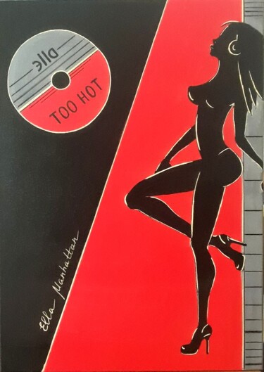 Peinture intitulée "''Too Hot'' from ''…" par Ella Manhattan, Œuvre d'art originale, Acrylique Monté sur Châssis en bois