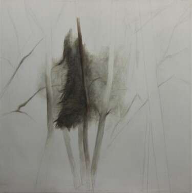 Schilderij getiteld "forest3" door Ella Barsky, Origineel Kunstwerk, Olie