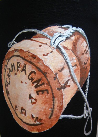 Arte têxtil intitulada "Champagne!!" por Nora Leynadier, Obras de arte originais, Acessórios