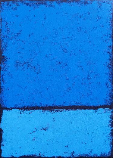 Malerei mit dem Titel "True Blue" von Elli Popa, Original-Kunstwerk, Acryl