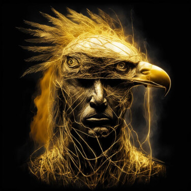 "Eagle man 1.0" başlıklı Dijital Sanat Elmir Tatar tarafından, Orijinal sanat, AI tarafından oluşturulan görüntü