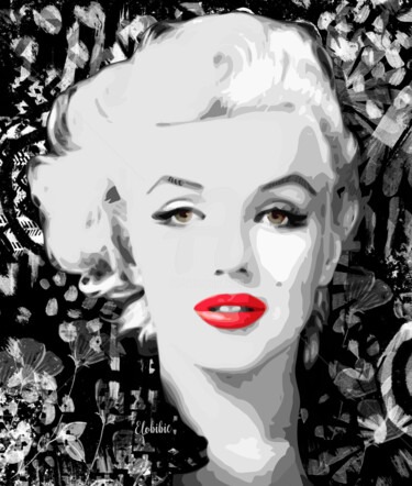 Arte digital titulada "Marilyn Monroe" por Elobibie, Obra de arte original, Pintura Digital