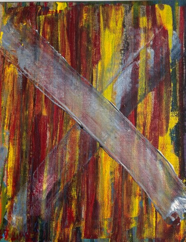 Malerei mit dem Titel "The Value of X" von Els Devrieze, Original-Kunstwerk, Acryl