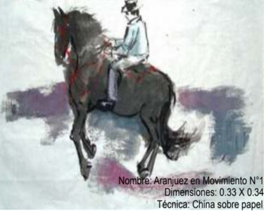 Pittura intitolato "Aranjuez en Movimie…" da Elsa Russi, Opera d'arte originale, Acrilico