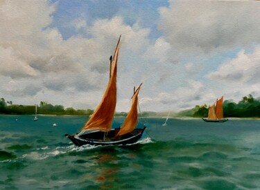 Malarstwo zatytułowany „Sailing” autorstwa Elvira Sultanova, Oryginalna praca, Olej