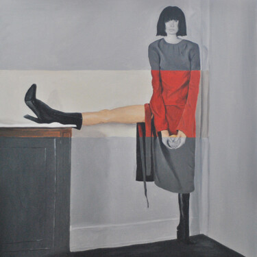 Картина под названием "Nothing logical" - Elvira Venko, Подлинное произведение искусства, Масло Установлен на Деревянная рам…