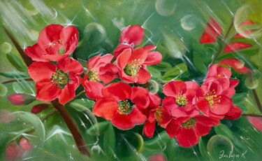 Painting titled "Blossom" by Elvira Kamaletdinova, Original Artwork, Oil
