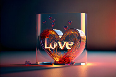 Digital Arts titled "Happy Valentines Da…" by Emaga Travels By Emaga Art, Original Artwork, AI generated image