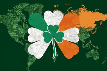 Arte digitale intitolato "Saint Patrick's Day…" da Emaga Travels By Emaga Art, Opera d'arte originale, Immagine generata dal…