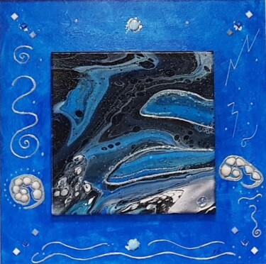 Schilderij getiteld "Whale Song" door Emanuela Lo Presti, Origineel Kunstwerk, Acryl