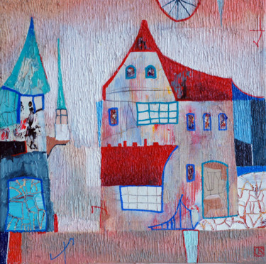 "Old city Original…" başlıklı Tablo Emil Hasenrick tarafından, Orijinal sanat, Akrilik Diğer sert panel üzerine monte edilmiş