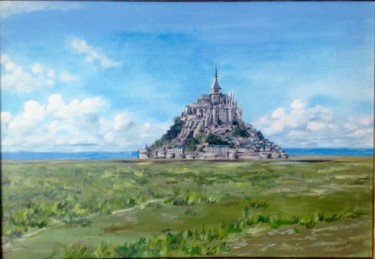 "Le Mont Saint-Michel" başlıklı Tablo Emile Dubois tarafından, Orijinal sanat, Akrilik