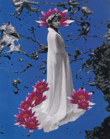 Collages intitulée "Splash" par Emilie Desault, Œuvre d'art originale, Collages