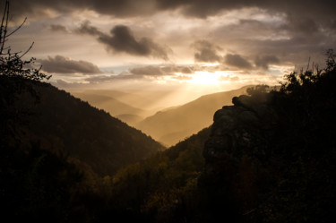 Photographie intitulée "Coucher de soleil à…" par Emilie Reydon, Œuvre d'art originale