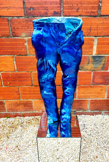 Sculpture titled "The Jean" by Emilio Mortini, Original Artwork, Resin