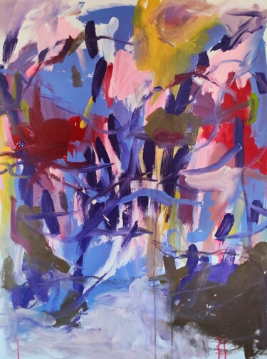 Картина под названием "Retour du Midi" - Emily Starck, Подлинное произведение искусства, Акрил Установлен на Деревянная рама…