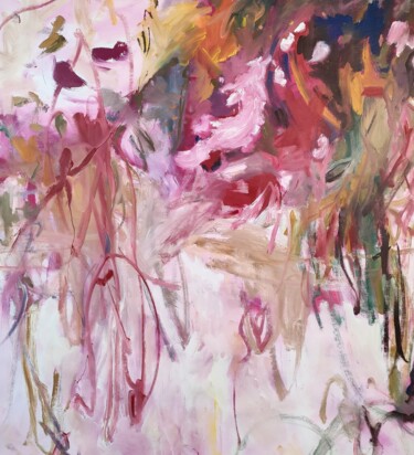 Peinture intitulée "Love and flowers" par Emily Starck, Œuvre d'art originale, Acrylique Monté sur Châssis en bois