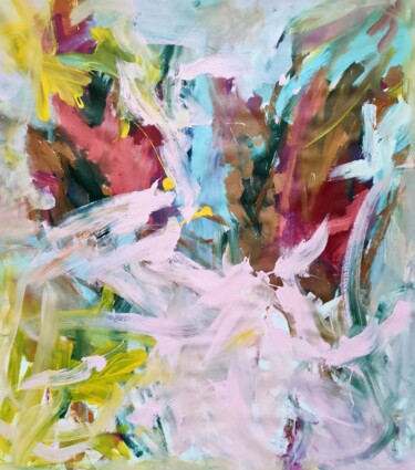 Картина под названием "Spring spirit" - Emily Starck, Подлинное произведение искусства, Акрил Установлен на Деревянная рама…
