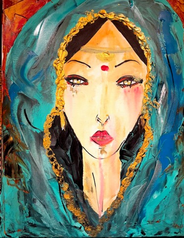 Painting titled "Kabla" by Emma Courrège, Original Artwork, Acrylic