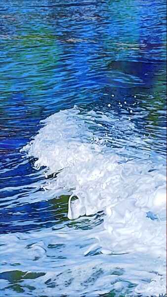 Photography titled "The foam of the wav…" by Emma Laflute, Original Artwork, Non Manipulated Photography
