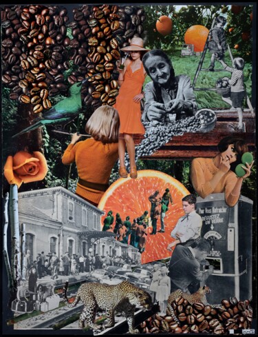 Collages intitolato "Aromatic" da Emma Margo, Opera d'arte originale, Collages