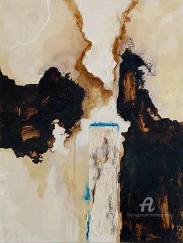 Pintura titulada "Terre boisée II" por Emma Lapassouze, Obra de arte original, Acrílico Montado en Bastidor de camilla de ma…