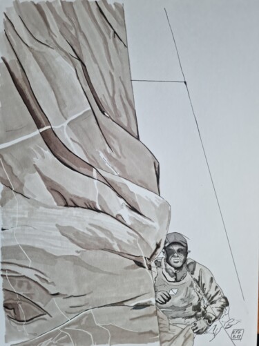 图画 标题为“Sailling in russia” 由Emmanuel Forgues, 原创艺术品, 铅笔