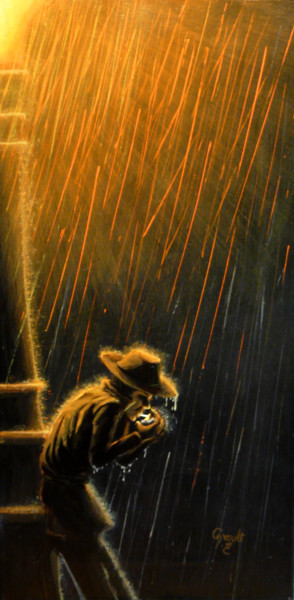 Painting titled "sous-la-pluie.jpg" by Emmanuel Groult, Original Artwork