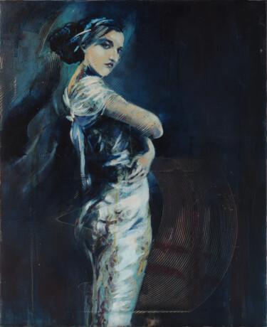 Malerei mit dem Titel "Andromaque" von Emmanuel Jarre, Original-Kunstwerk, Öl