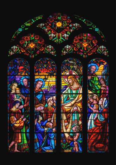 Φωτογραφία με τίτλο "Le Vitrail de Jésus…" από Emmanuel Mathiss De La Citadelle, Αυθεντικά έργα τέχνης, Ψηφιακή φωτογραφία Τ…