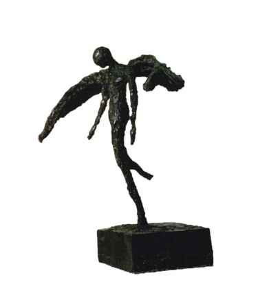 Escultura titulada "Flight of Fancy" por Emmanuel Okoro, Obra de arte original, Bronce